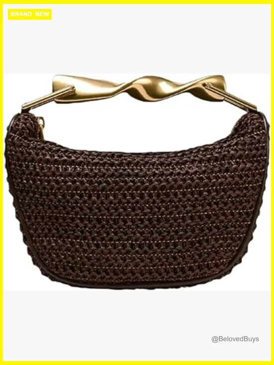 Handbags - Straw Beach Bag Women Macrame Shoulder Hobo Tote Handbag Travel Summer